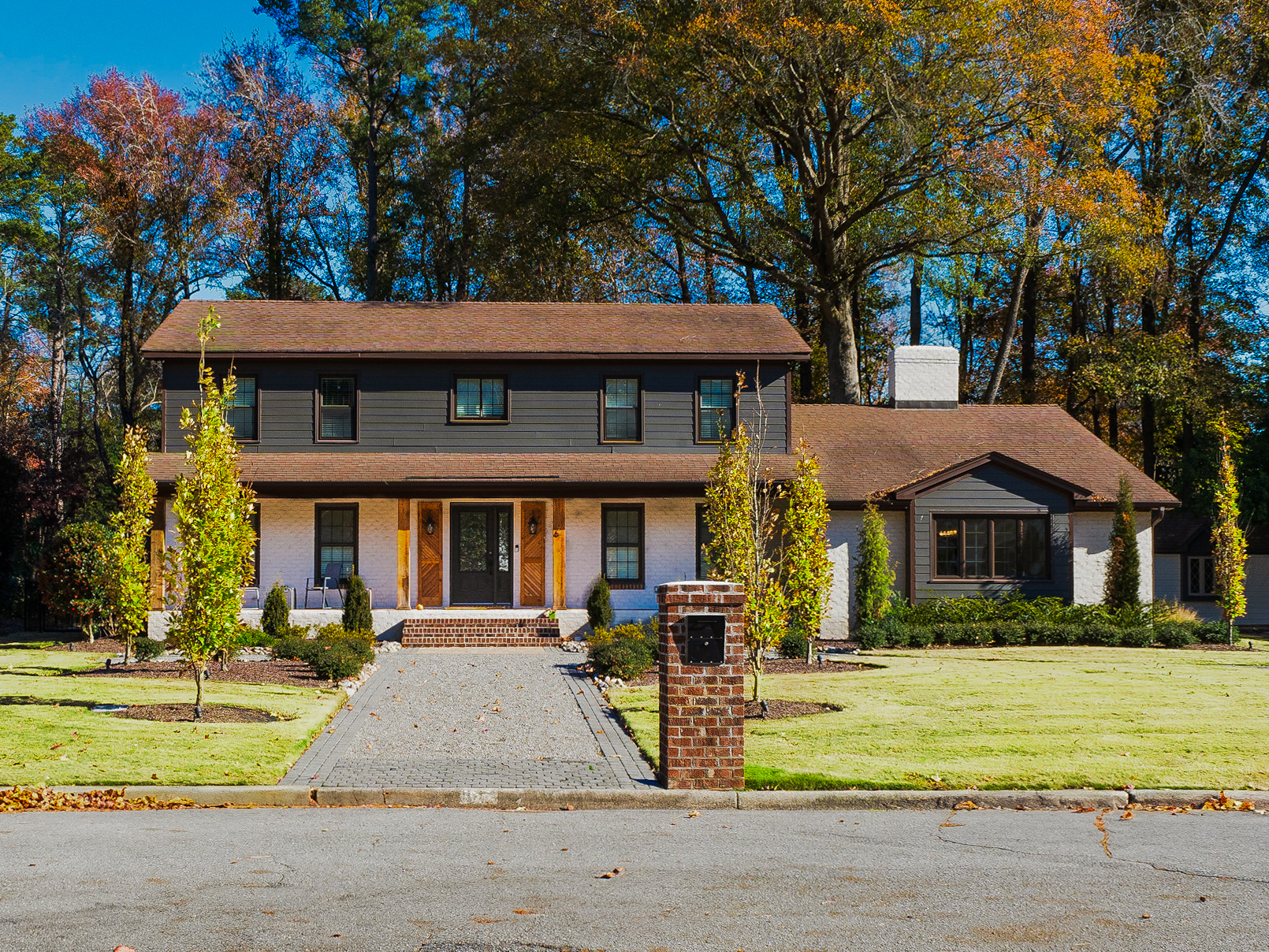 Completed exterior design project by Yardie Design in Greenville NC