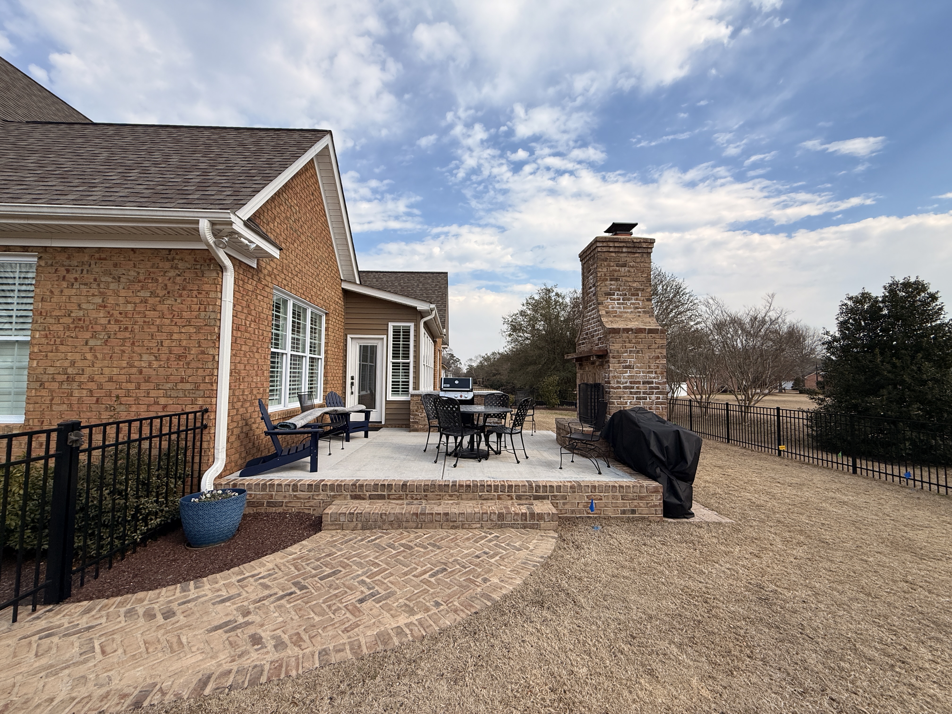 Donald Drive — finished driveway approach.