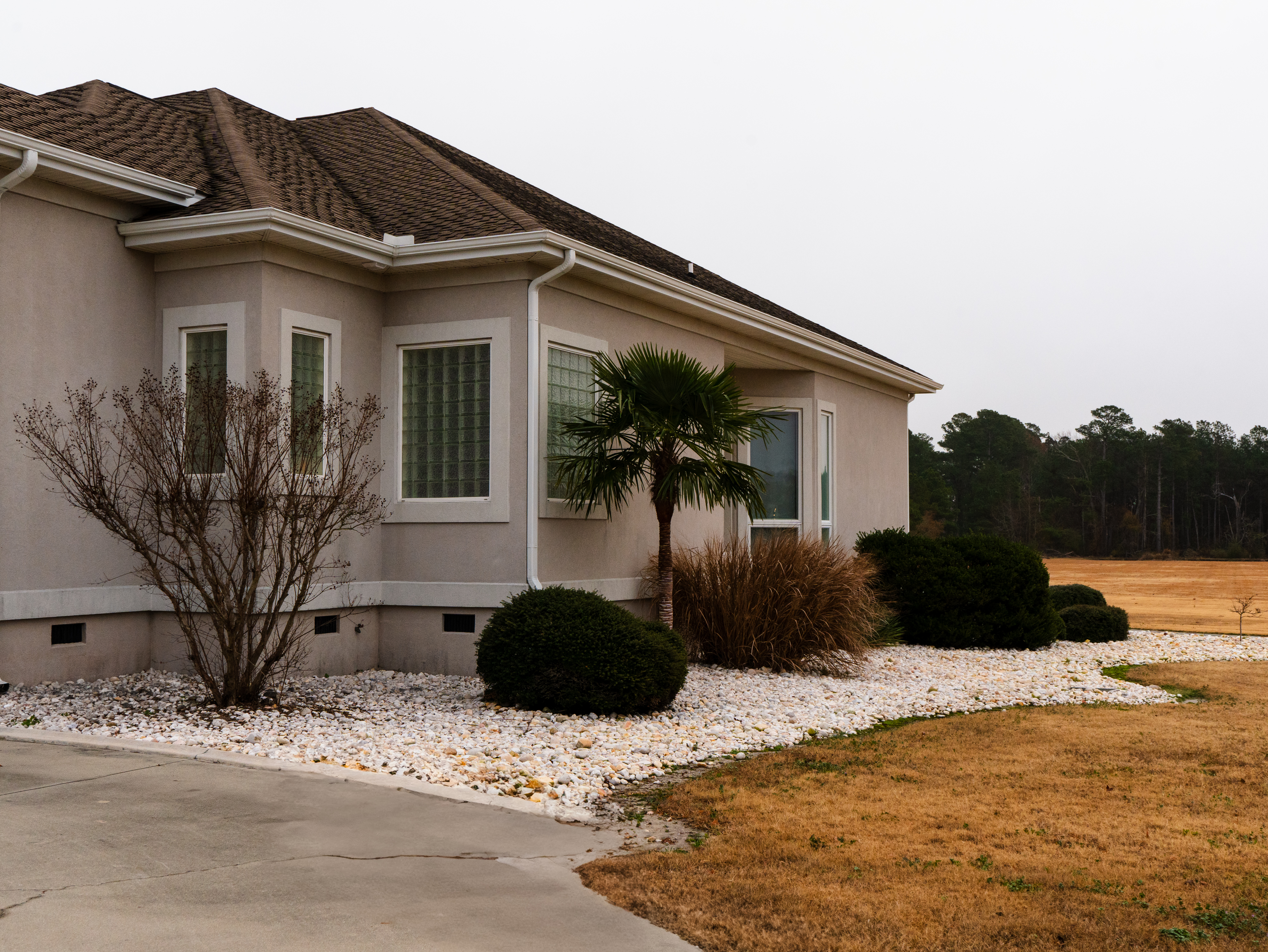 Speight Seed Farm — front elevation with planting.